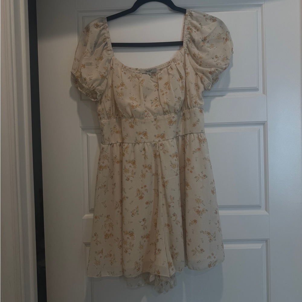 Papaya Cream Floral Blouse